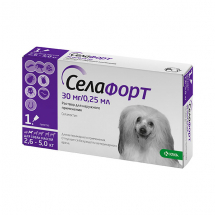 Селафорт, 30 мг для собак 2.6-5 кг - ЗООВЕТЦЕНТР