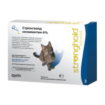 Стронгхолд, 6% 45 мг для кошек 2.6-7.5 кг - ЗООВЕТЦЕНТР
