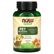 Добавки для животных NOW Pets Relaxant for dogs/cats 90 chew tab / Нау Релаксант для животных 90 жев таб - ЗООВЕТЦЕНТР