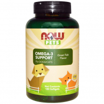 Now Pets - Витамины для собак и кошек Омега-3 с рыбным вкусом (желатиновые капсулы) - ЗООВЕТЦЕНТР