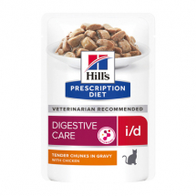 Hill's вет.консервы влажный диетический корм для кошек i/d при расстройствах пищеварения, жкт, с курицей 85гр - ЗООВЕТЦЕНТР
