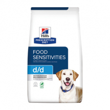 Hill's Prescription Diet сухой диетический корм для собак d/d при аллергии, заболеваниях кожи и неблагоприятной реакции на пищу, с уткой и рисом 1,5кг - ЗООВЕТЦЕНТР