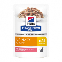 Hill's вет.консервы влажный диетический корм для кошек c/d Multicare Urinary Care при профилактике мочекаменной болезни (мкб), с лососем 85гр - ЗООВЕТЦЕНТР
