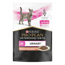 Влажный корм для кошек Pro Plan Veterinary Diets UR при болезни мочевыводящих путей c лососем, 85 г - ЗООВЕТЦЕНТР