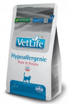 Farmina Vet Life Hypoallergenic pork & potato диета для кошек при пищевых аллергиях, уп. 400 г - ЗООВЕТЦЕНТР