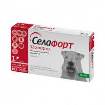 Селафорт, 120 мг для собак 10.1-20 кг - ЗООВЕТЦЕНТР