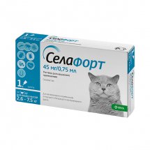 Селафорт, 45 мг для кошек 2.6-7.5 кг - ЗООВЕТЦЕНТР