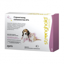 Стронгхолд, 6% 15 мг для собак и кошек менее 2.5 кг - ЗООВЕТЦЕНТР