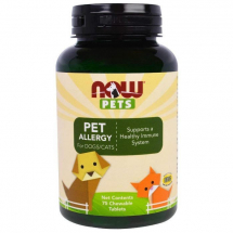 Витамины от аллергии у кошек и собак, Pet Allergy, Now Foods, Pets, 75 жевательных таблеток - ЗООВЕТЦЕНТР