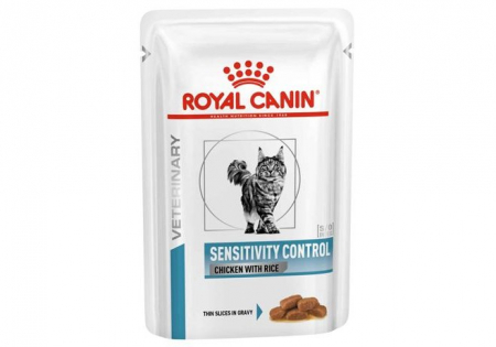 ROYAL CANIN SENSITIVITY CONTROL CHICKEN & RICE ВЕТЕРИНАРНЫЙ ВЛАЖНЫЙ КОРМ (КОНСЕРВЫ-ПАУЧИ) РОЯЛ КАНИН СЕНСИТИВИТИ КОНТРОЛ ДЛЯ КОШЕК ПИЩЕВАЯ АЛЛЕРГИЯ И НЕПЕРЕНОСИМОСТЬ С КУРИЦЕЙ И РИСОМ (ЦЕНА ЗА УПАКОВКУ) 85Г - ЗООВЕТЦЕНТР