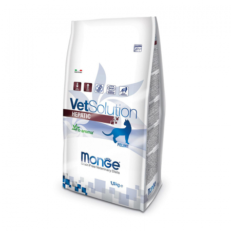 Monge VetSolution Cat Hepatic, диета для кошек Гепатик, уп. 1.5 кг - ЗООВЕТЦЕНТР