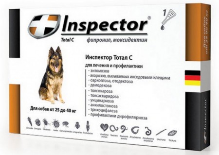 INSPEСTOR для собак 25-40 кг, капли на холку - ЗООВЕТЦЕНТР